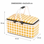 Ισοθερμική Τσάντα Χειρός 60 λίτρων 43cm x 23cm x 39cm