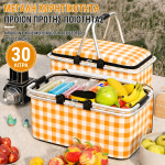 Βάση για Φορητό Ψυγείο 50cm x 38cm x 35cm Μαύρη με Τσάντα Μεταφοράς με Ισοθερμική Τσάντα Χειρός 60 λίτρων 43cm x 23cm x 39cm και Ηλεκτρικό Φορητό Ψυγείο 12V / 24V / 220V 43.6L Ψύξη / Θέρμανση Flexzon