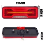 LED Σετ Neon Е-Мark Φανός Οπίσθιος 10V / 30V με 5 Λειτουργίες Tρεχούμενο φλας 285mm X 99mm