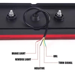 LED Σετ Neon Е-Мark Φανός Οπίσθιος 10V / 30V με 5 Λειτουργίες Tρεχούμενο φλας 285mm X 99mm