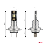 LED KIT Λάμπες Αυτοκινήτου Mini H7 / H18 42W 2225Lm 6500K Λαμπτήρες Πορείας LED Headlights 12V - 24V