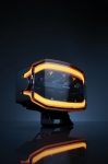 LED Προβολέας DEMMON Ψυχρό Λευκό 9-32 Volt Υψηλής Ισχύος 90W DRL Λευκό - Πορτοκαλί IP67 E9 244mm x 141mm x 98mm