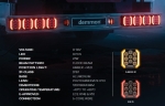LED Προβολέας - Φανάρι Οπίσθιος DEMMON 9-32 Volt 27W Φρένο / Φλας / Πορείας / Όπισθεν - Λευκό / Πορτοκαλί / Κόκκινο 120mm x 136mm x 43mm IP67 E-mark E9