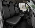 Σετ Καλύμματα Αυτοκινήτου για 2+1 RENAULT MASTER III 2010 - 2019 ECO Δέρμα Μαύρο