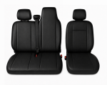 Σετ Καλύμματα Αυτοκινήτου για 2+1 RENAULT MASTER III 2010 - 2019 ECO Δέρμα Μαύρο