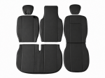 Σετ Καλύμματα Αυτοκινήτου για 2+1 RENAULT MASTER III 2010 - 2019 ECO Δέρμα Μαύρο