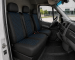 Σετ Καλύμματα Αυτοκινήτου για 2+1 MERCEDES SPRINTER W906 2006 - 2018 ECO Δέρμα Μαύρο με Μπλέ Κέντημα