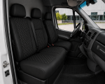 Σετ Καλύμματα Αυτοκινήτου για 2+1 MERCEDES SPRINTER W906 2006 - 2018 ECO Δέρμα Μαύρο με Μαύρο Κέντημα