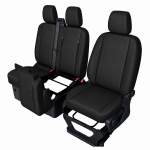 Σετ Καλύμματα Αυτοκινήτου για 2+1 FORD TRANSIT CUSTOM 2009+ ECO Δέρμα Μαύρο SS