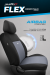 Σετ Καλύμματα Αυτοκινήτου SelectedFit Flex Design by OTOM Ύφασμα Εμπρός και Πίσω Μαύρο - Ανοιχτό Γκρι