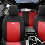 Σετ Καλύμματα Αυτοκινήτου SelectedFit Flex Design by OTOM Ύφασμα Εμπρός και Πίσω Μαύρο - Κόκκινο