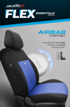 Σετ Καλύμματα Αυτοκινήτου SelectedFit Flex Design by OTOM Ύφασμα Εμπρός και Πίσω Μαύρο - Μπλέ