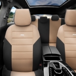 Σετ Καλύμματα Αυτοκινήτου SelectedFit One Design by OTOM Ύφασμα Εμπρός και Πίσω Μαύρο - Μπέζ