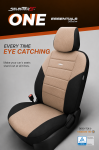 Σετ Καλύμματα Αυτοκινήτου SelectedFit One Design by OTOM Ύφασμα Εμπρός και Πίσω Μαύρο - Μπέζ