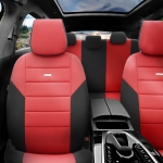 Σετ Καλύμματα Αυτοκινήτου SelectedFit One Design by OTOM Ύφασμα Εμπρός και Πίσω Μαύρο - Κόκκινο