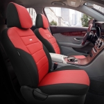 Σετ Καλύμματα Αυτοκινήτου SelectedFit One Design by OTOM Ύφασμα Εμπρός και Πίσω Μαύρο - Κόκκινο