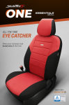 Σετ Καλύμματα Αυτοκινήτου SelectedFit One Design by OTOM Ύφασμα Εμπρός και Πίσω Μαύρο - Κόκκινο