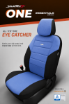 Σετ Καλύμματα Αυτοκινήτου SelectedFit One Design by OTOM Ύφασμα Εμπρός και Πίσω Μαύρο - Μπλέ