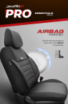 Σετ Καλύμματα Αυτοκινήτου SelectedFit Pro Design by OTOM Ύφασμα Εμπρός και Πίσω Μαύρο - Γκρι