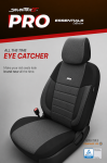 Σετ Καλύμματα Αυτοκινήτου SelectedFit Pro Design by OTOM Ύφασμα Εμπρός και Πίσω Μαύρο - Γκρι