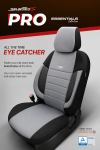Σετ Καλύμματα Αυτοκινήτου SelectedFit Pro Design by OTOM Ύφασμα Εμπρός και Πίσω Μαύρο - Ανοιχτό Γκρι