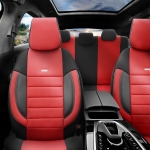 Σετ Καλύμματα Αυτοκινήτου SelectedFit Pro Design by OTOM Ύφασμα Εμπρός και Πίσω Μαύρο - Κόκκινο