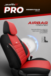Σετ Καλύμματα Αυτοκινήτου SelectedFit Pro Design by OTOM Ύφασμα Εμπρός και Πίσω Μαύρο - Κόκκινο