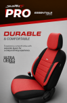 Σετ Καλύμματα Αυτοκινήτου SelectedFit Pro Design by OTOM Ύφασμα Εμπρός και Πίσω Μαύρο - Κόκκινο
