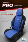 Σετ Καλύμματα Αυτοκινήτου SelectedFit Pro Design by OTOM Ύφασμα Εμπρός και Πίσω Μαύρο - Μπλέ