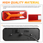 LED Neon Е-Мark Φανός Οπίσθιος 12V / 24V Φρένων - Tρεχούμενο φλας - Όπισθεν - Πορείας - Ομίχλης 283mm X 100mm X 30mm IP67