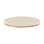 Δίσκος Στίλβωσης από Τσόχα με Λαβή Velcro 125mm x 10mm για Μέταλλο / Γυαλί / Αλουμίνιο και Ξύλο