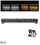 LED Μπάρα Ψυχρό Λευκό 10-30 Volt Υψηλής Ισχύος 125Watt DRL Λευκό / Πορτοκαλί και Φλάς Λάμψη Πορτοκαλί Προειδοποιητικό Φως 47cm IP67