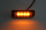 LED Φώτα Οδικής Βοήθειας Φλάς Λάμψη 12V / 24V Πορτοκαλί / Πορτοκαλί Εξωτερικά 108mm X 31mm X 15mm