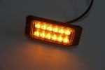 LED Φώτα Οδικής Βοήθειας Φλάς Λάμψη 12V / 24V Πορτοκαλί / Πορτοκαλί Εξωτερικά 128mm X 49mm X 15mm