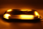LED Φάρος Φιμέ Πορτοκαλί Επαναφορτιζόμενος 12V / 24V Με Μαγνήτη και Βεντούζα 325mm x 148mm x 51mm E-mark
