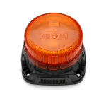 LED Φάρος Πορτοκαλί 12V / 24V Με Βίδες και Σειρήνα 130mm x 130mm x 85mm E-mark
