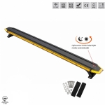 LED Φάρος 137cm 83W Πορτοκαλί Με λειτουργία Ημέρα / Νύχτα 12V / 24V Με Διάφανο Γυαλί 137.5cm x 11.6cm x 3.1cm E-mark