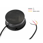 LED Φάρος Φιμέ Πορτοκαλί 12V / 24V Με Βίδες Ø108mm E-mark