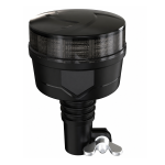 LED Φάρος Πορτοκαλί Φιμέ 12V / 24V Γρήγορη Σύνδεση Ø92mm E-mark