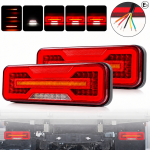 LED Σετ Neon Е-Мark Φανός Οπίσθιος 10V / 30V με 5 Λειτουργίες Tρεχούμενο φλας 285mm X 99mm