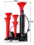 Αεροκόρνα HI-DO Super Resonant Air Dadan 24V 125db