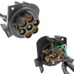 Πλαστική Πρίζα Ρυμούλκας 7 Ακίδων 9V - 36V Θηλυκή
