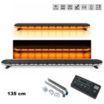 LED Φάρος 135cm 138W Πορτοκαλί 12V / 24V Με Διάφανο Γυαλί 1351mm x 165mm x 73mm