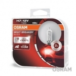 Σετ 2 Λαμπτήρων Αλογόνου Osram H7 Night Breaker Silver +100% 55W 12V PX26D