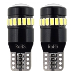 Σετ Λαμπτήρες T10 LED CANBUS 18SMD 3014 + 1 SMD W5W Λευκό 12V / 24V 2τμχ.