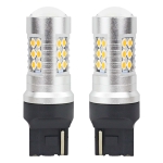 Σετ 2 τεμ. Λαμπτήρες LED Led Diode T20 7440 W21/5W Canbus 3030 24SMD 12V-24V Πορτοκαλί