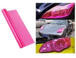 Αυτοκόλλητη Διάφανη Μεμβράνη για Φανάρια Αυτοκινήτου 30cm X 10m σε Ροζ Χρώμα 1 Τεμάχιο