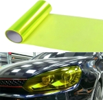 Αυτοκόλλητη Φωσφορούχο Μεμβράνη για Φανάρια Αυτοκινήτου 30cm X 10m σε Κίτρινο Χρώμα 1 Τεμάχιο