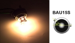 Λαμπτήρας LED BAU15S (1156) 8 SMD 12V Πορτοκαλί