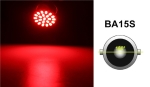 Λαμπτήρας LED BA15S (1156) 8 SMD 12V Κόκκινος